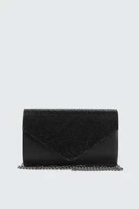 Ardene Rhinestone Envelope Clutch in | Faux Leather/Polyester