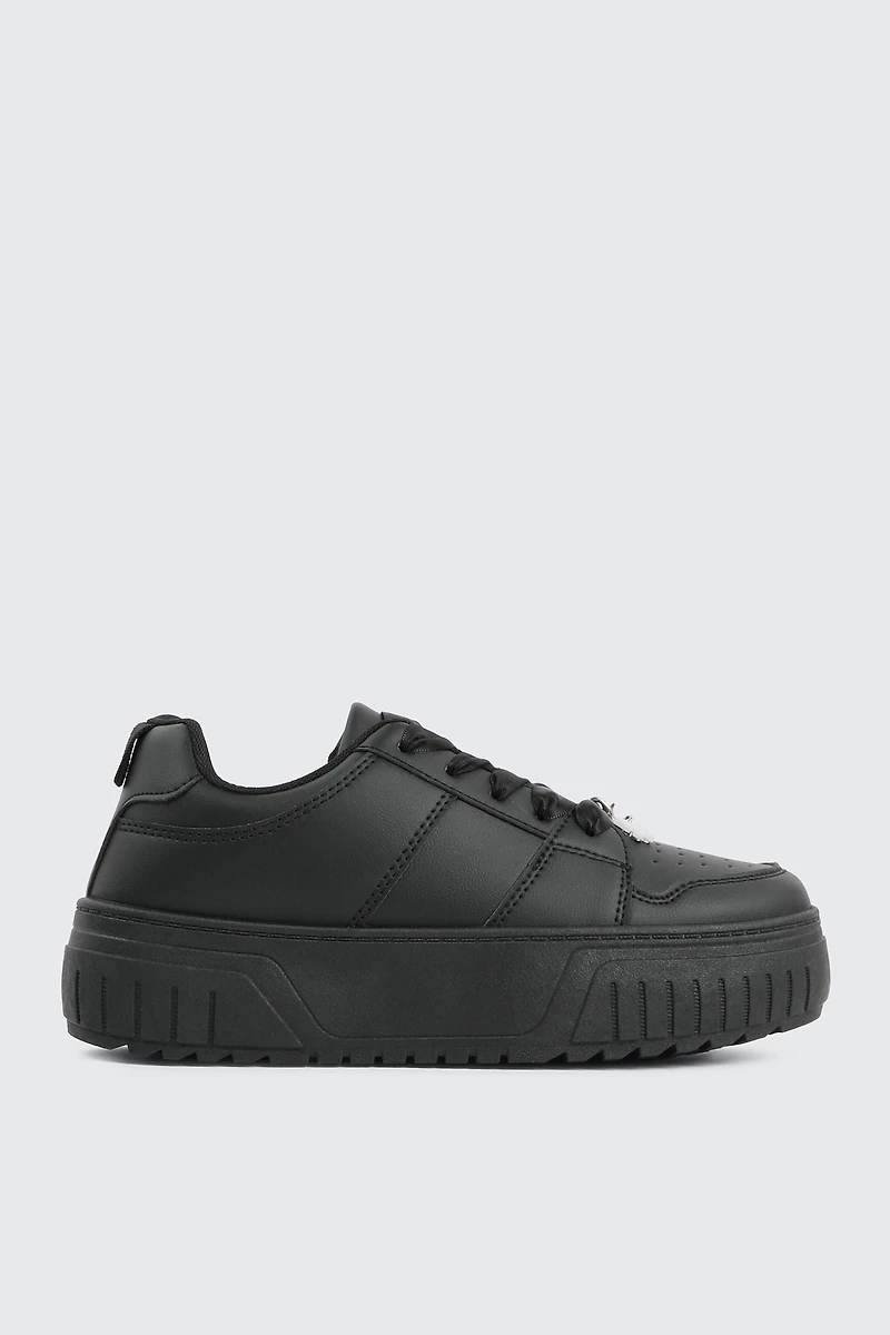 Ardene Basketball Sneakers with Removable Charms in | Size | Faux Leather