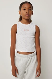 Ardene Kids Crew Neck Tank Top | Size Small | Spandex/Cotton