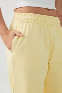 Pantalon à jambe large en molleton