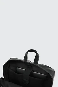 Sac à dos en faux cuir noir