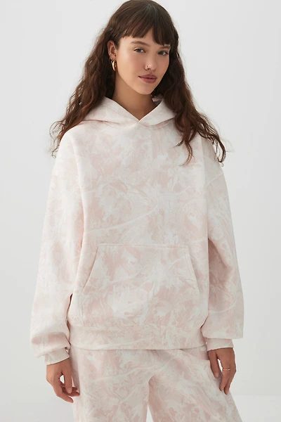 Ardene Pink Camouflage Hoodie | Size | Polyester/Cotton | Fleece-Lined
