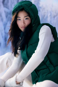 Ardene The Everyday Puff Vest in Evergreen | Size | Polyester