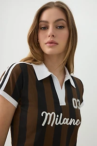 Polo graphique à col Johnny