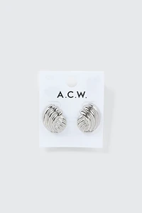 Boucles d'oreilles torsadées