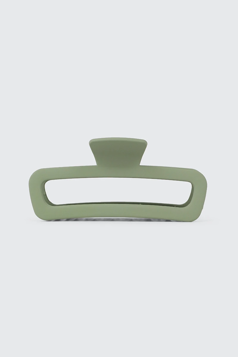 Ardene XL Cutout Hair Claw in Sage