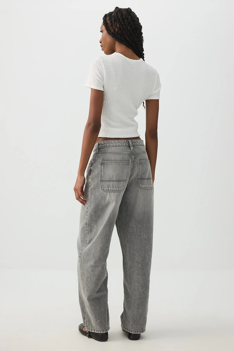 Le jean Untamed coupe ample et taille mi-haute