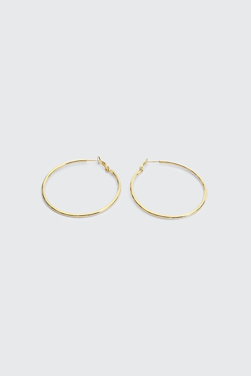 Ardene 14K Gold Plated Thin Hoops