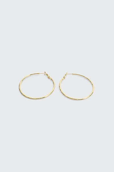 Ardene 14K Gold Plated Thin Hoops