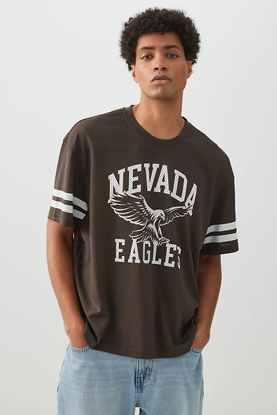 Ardene Man Boxy Mesh Sport Jersey For Men in | Size | Polyester