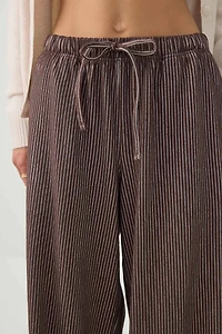 Pantalon large texturé