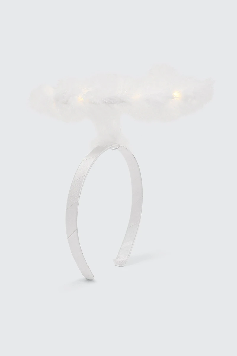 Ardene Light-Up Angel Halo Headband in White