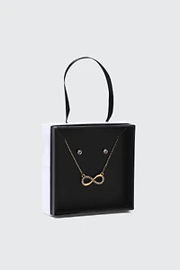 Ardene Infinity Jewelry Gift Set in Gold | Stainless Steel