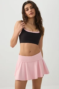 Ardene camactive Tennis Skirt with Built-in Shorts in Prima Pink | Size | Nylon/Elastane