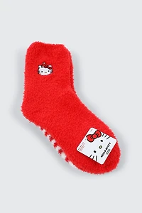 2 paires de chaussettes pelucheuses Hello Kitty