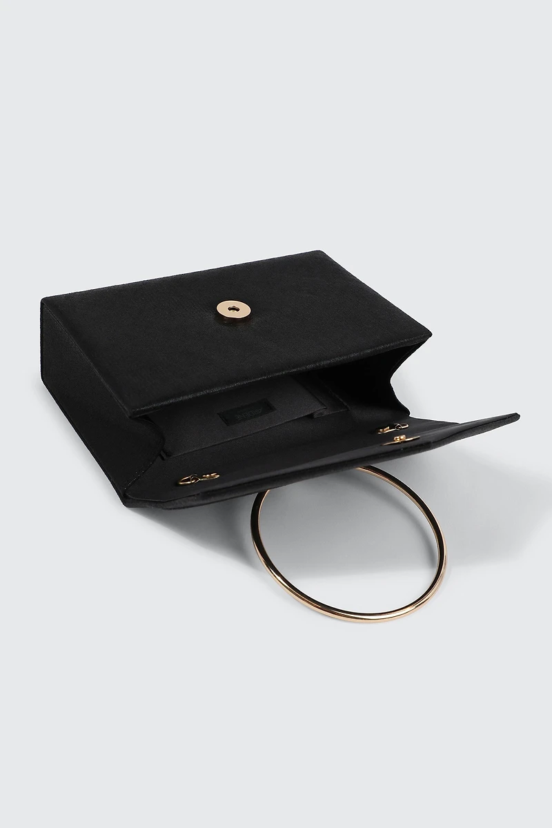 Sac de soirée à poignée anneau