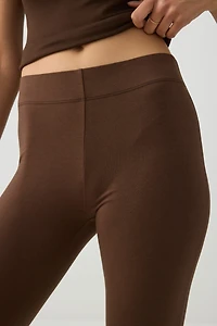 Legging 3/4 à bordure en dentelle