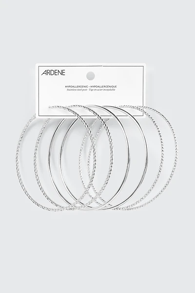 3 paires de grands anneaux