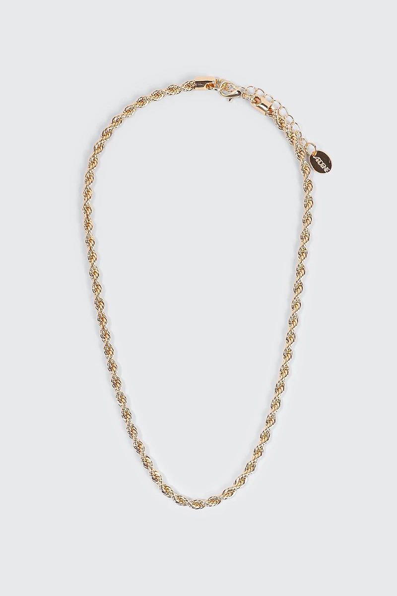 Ardene Torsade Chain Necklace in Gold | Eco-Conscious