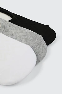 3 paires de mini-socquettes unies