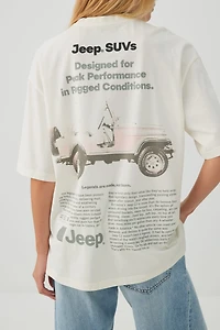 T-shirt carré graphique Jeep