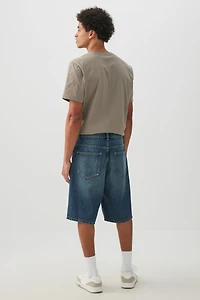 Short ample en denim