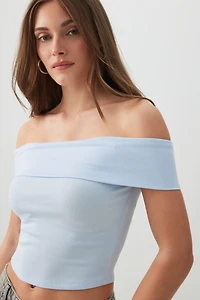 Haut court à épaules dénudées