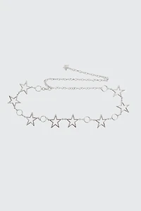 Ceinture en chaîne à maillons étoiles