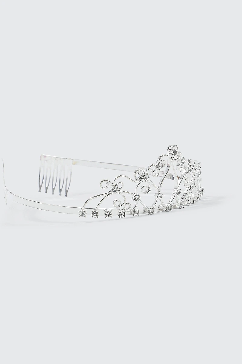 Ardene Gemstone Tiara in Silver