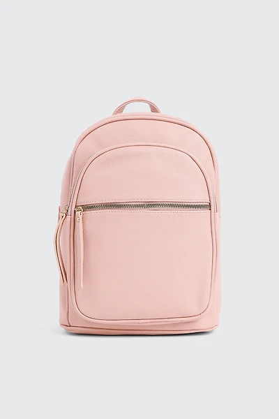 Ardene Small Faux Leather Backpack in Light Pink | Faux Leather/Polyester