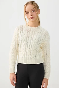 Chandail en tricot côtel