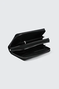 Portefeuille à double fermeture à glissière