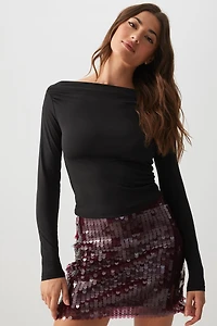 Microjupe à paillettes