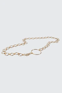 Ardene Round Link Chain Belt in Gold