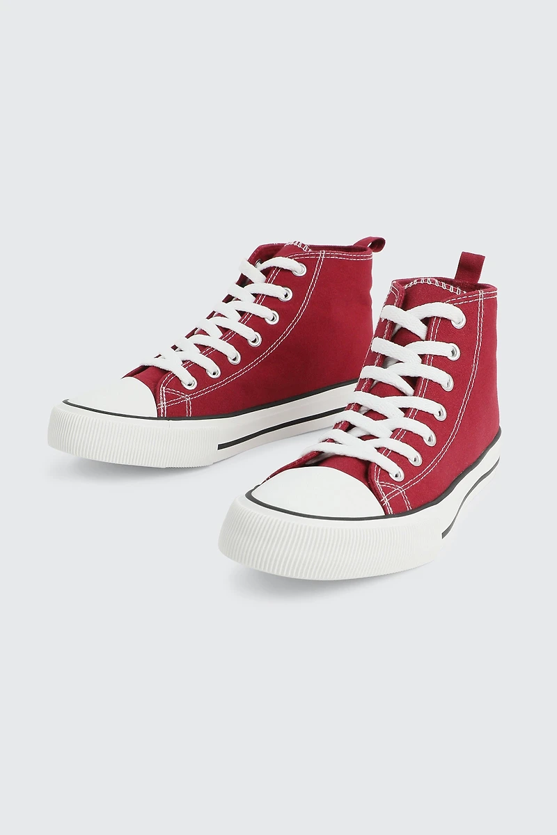 Espadrilles montantes en toile