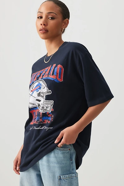 Ardene Oversized Bills T-Shirt in Dark Blue | Size | 100% Cotton