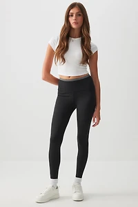 Ardene Double Waistband Leggings in | Size | Polyester/Spandex