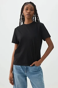 T-shirt détendu à manches courtes Basic