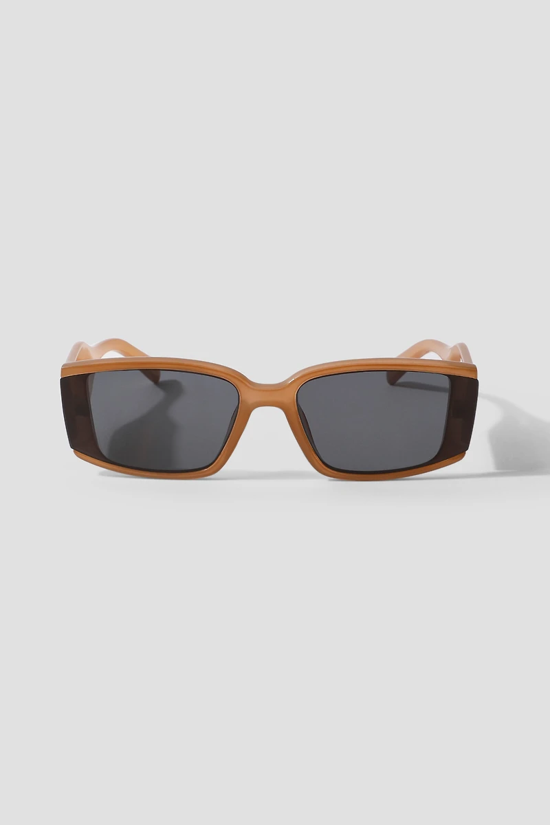 Ardene Rectangular Sunglasses in Brown