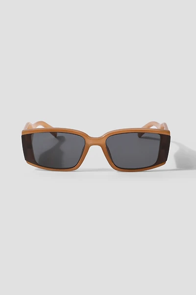 Ardene Rectangular Sunglasses in Brown
