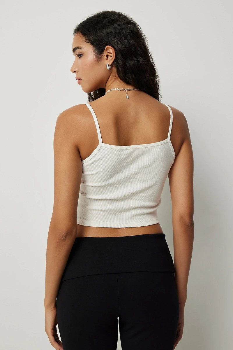 Camisole Syracuse à bordure dentelle