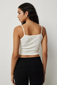 Camisole Syracuse à bordure dentelle