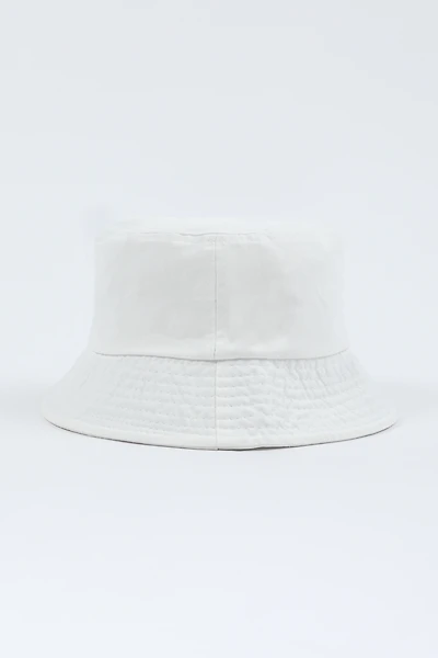 Ardene Cotton Bucket Hat in White | 100% Cotton
