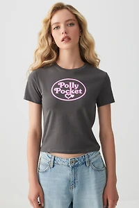 Ardene Polly Pocket Baby T-Shirt in Dark Grey | Size | Cotton/Elastane