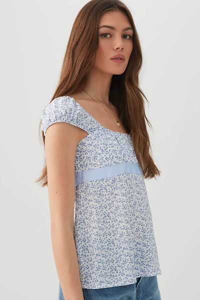 Haut style nuisette avec ruban en satin