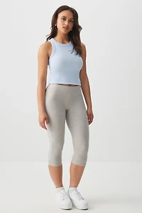 Ardene Contrast Stripe Capri Leggings in | Size | Polyester/Elastane | Eco-Conscious