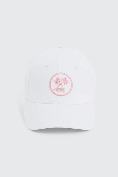 Ardene Kids Cap with Palm Tree Embroidery in White