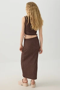 Jupe maxi en tricot textur