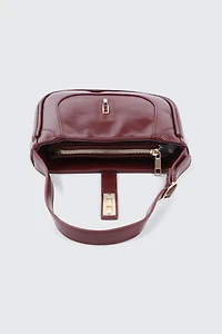 Sac d'épaule à verrou tournant