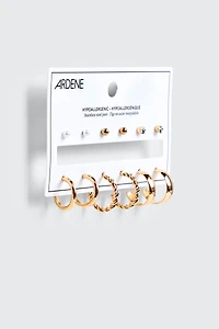 Lot de 6 paires de boucles d’oreilles